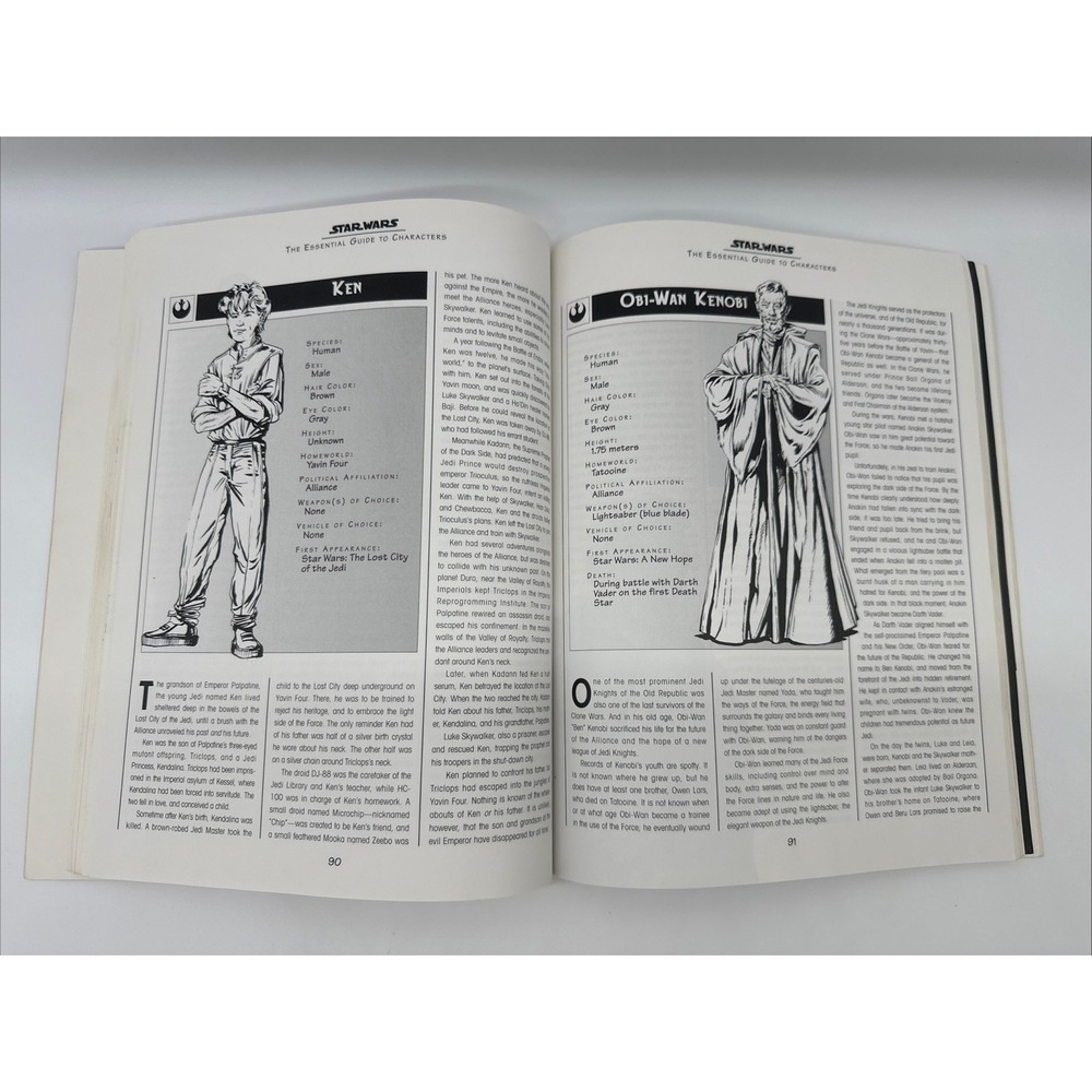 1995 Star Wars Essential Guide to Characters 1st Edition LucasBooks Paperback - Picture 8 of 8
